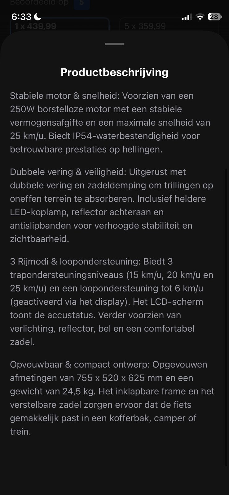 Foto 8 van Elektrische vouwfiets!
