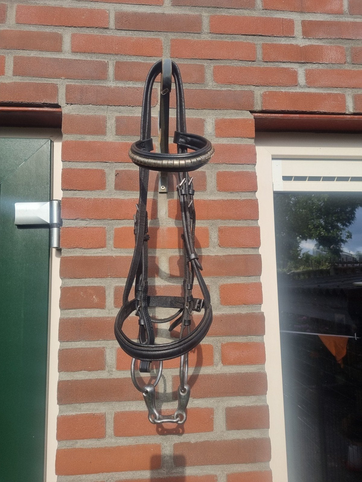 Zwart hoofdstel maat pony/cob, Ophalen of Verzenden, Gebruikt
