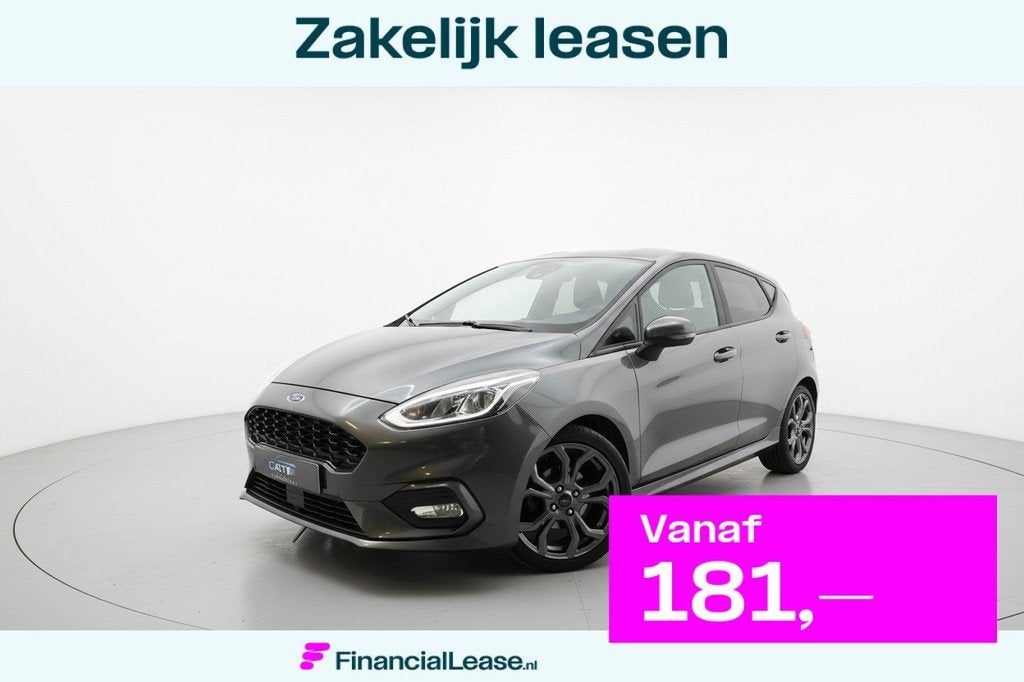 Ford Fiesta 1.0 EcoBoost ST Line 5DRS AUTOMAAT PDC LED KEYL, Gebruikt, Zwart, Origineel Nederlands, Bedrijf