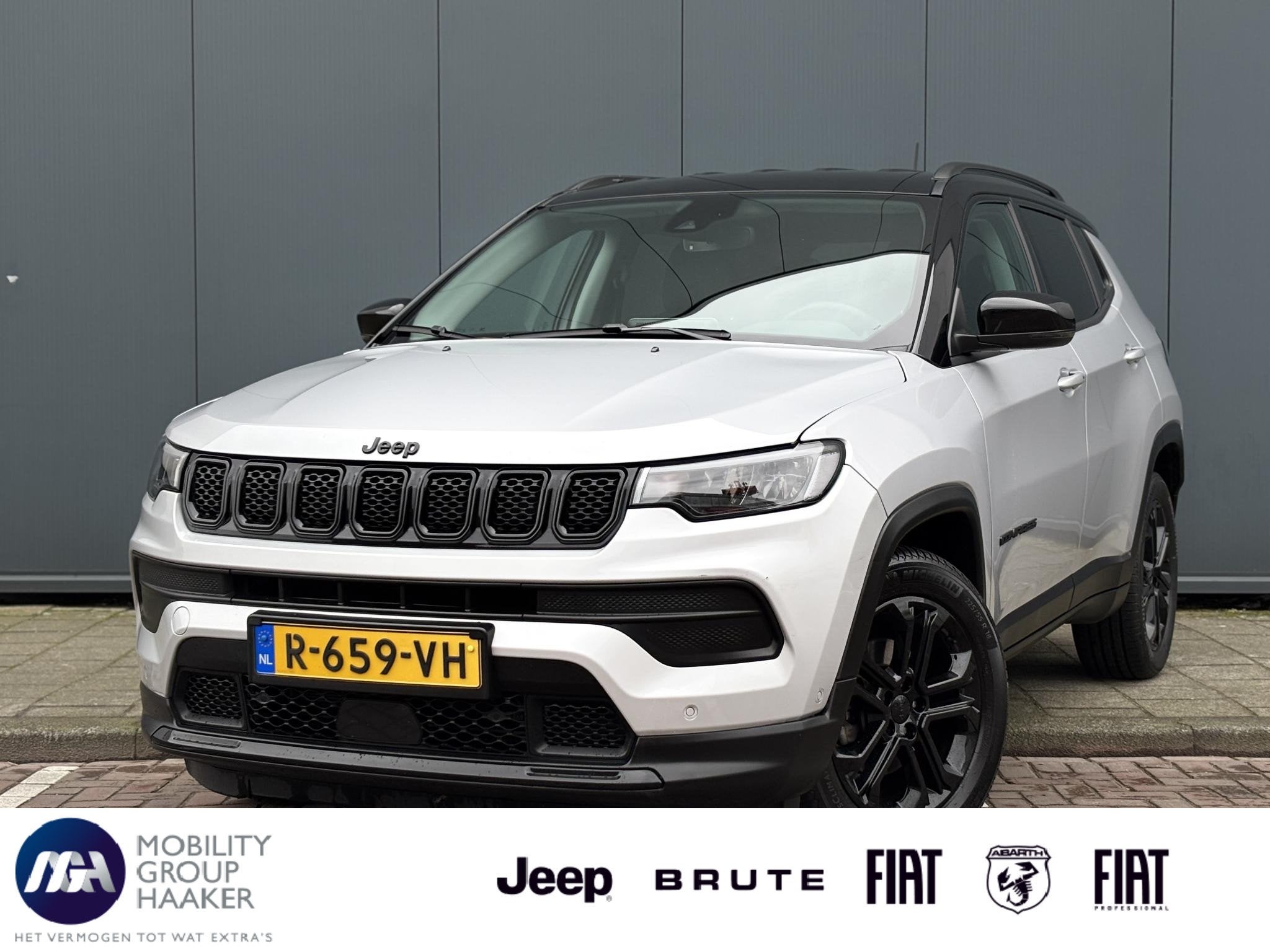 Jeep Compass 1.5T e-Hybrid Night Eagle Automaat Hybrid | App, Auto's, 4 cilinders, Leder en Stof, 1469 cc, SUV of Terreinwagen