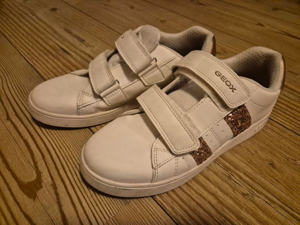 Geox Respira sneakers maat 36 wit met glitter, Meisje, Schoenen, Ophalen of Verzenden, Zo goed als nieuw