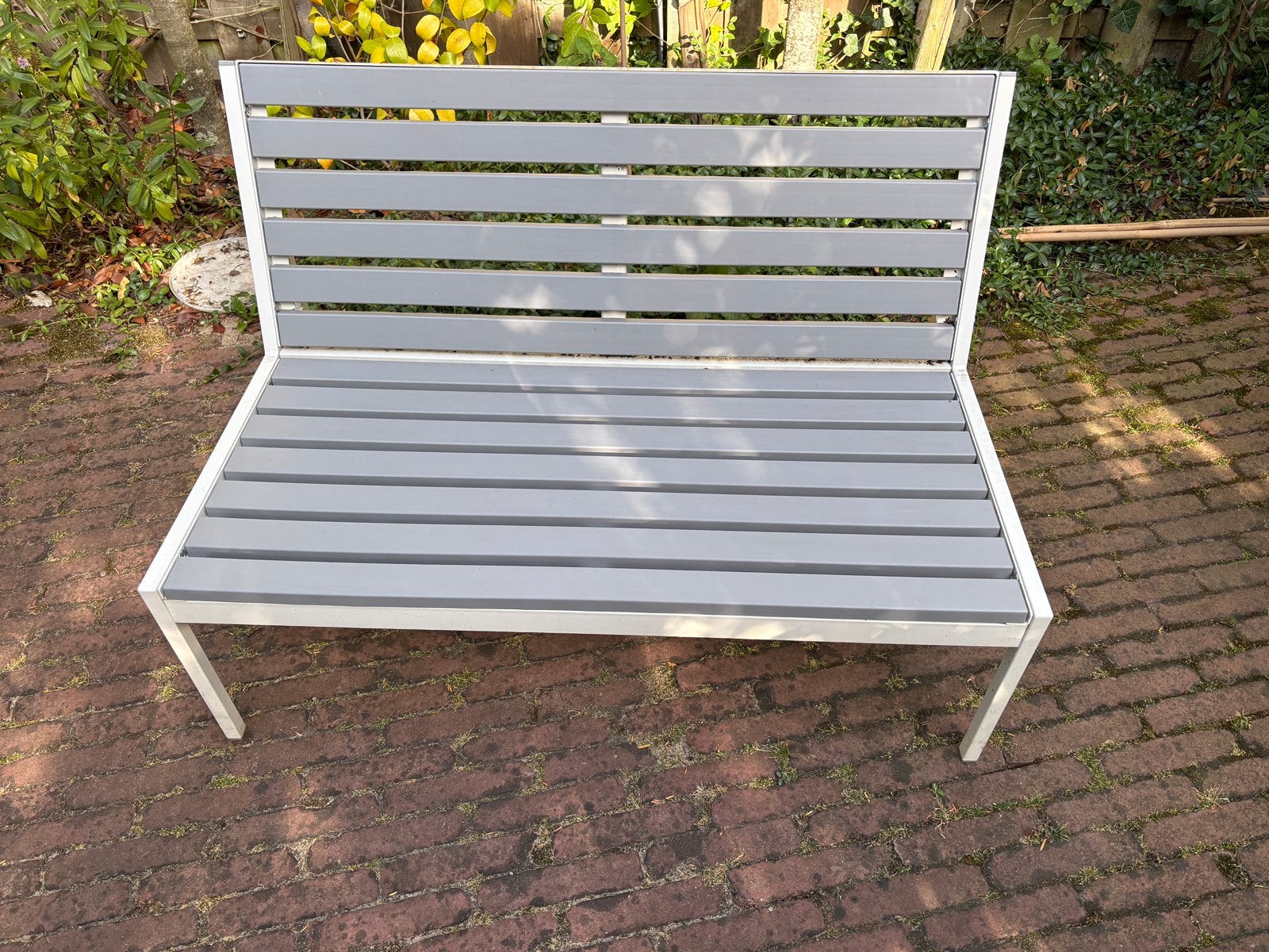Ikea tuinbankje jolpen, Ophalen, Gebruikt, Metaal