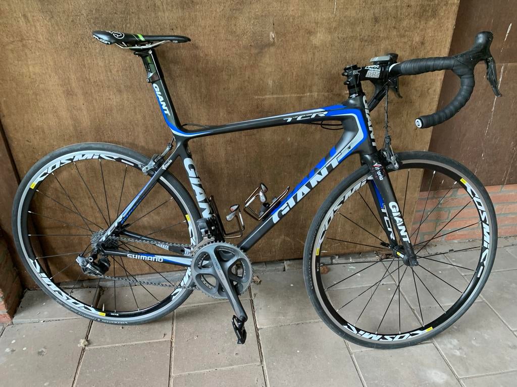 Professionele Giant racefiets - Maat L - Dura Ace Di2, Ophalen, Gebruikt, Carbon, Velgrem