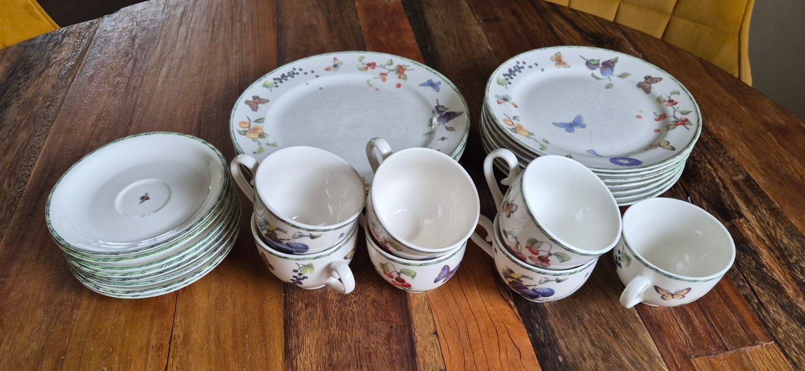 Janneke Brinkman servies - Fruit & Flowers, Gebruikt, Overige merken, Keramiek, Landelijk/Boerenbont