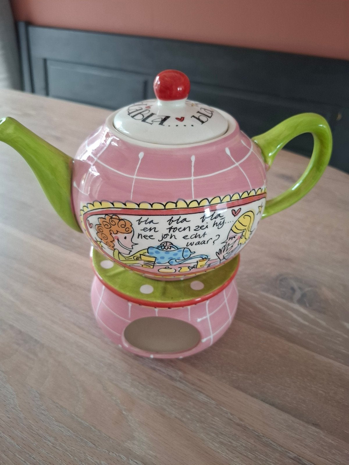 blond Amsterdam theepot, Huis en Inrichting, Keuken | Servies, Overige typen, Ophalen of Verzenden, Zo goed als nieuw, Aardewerk