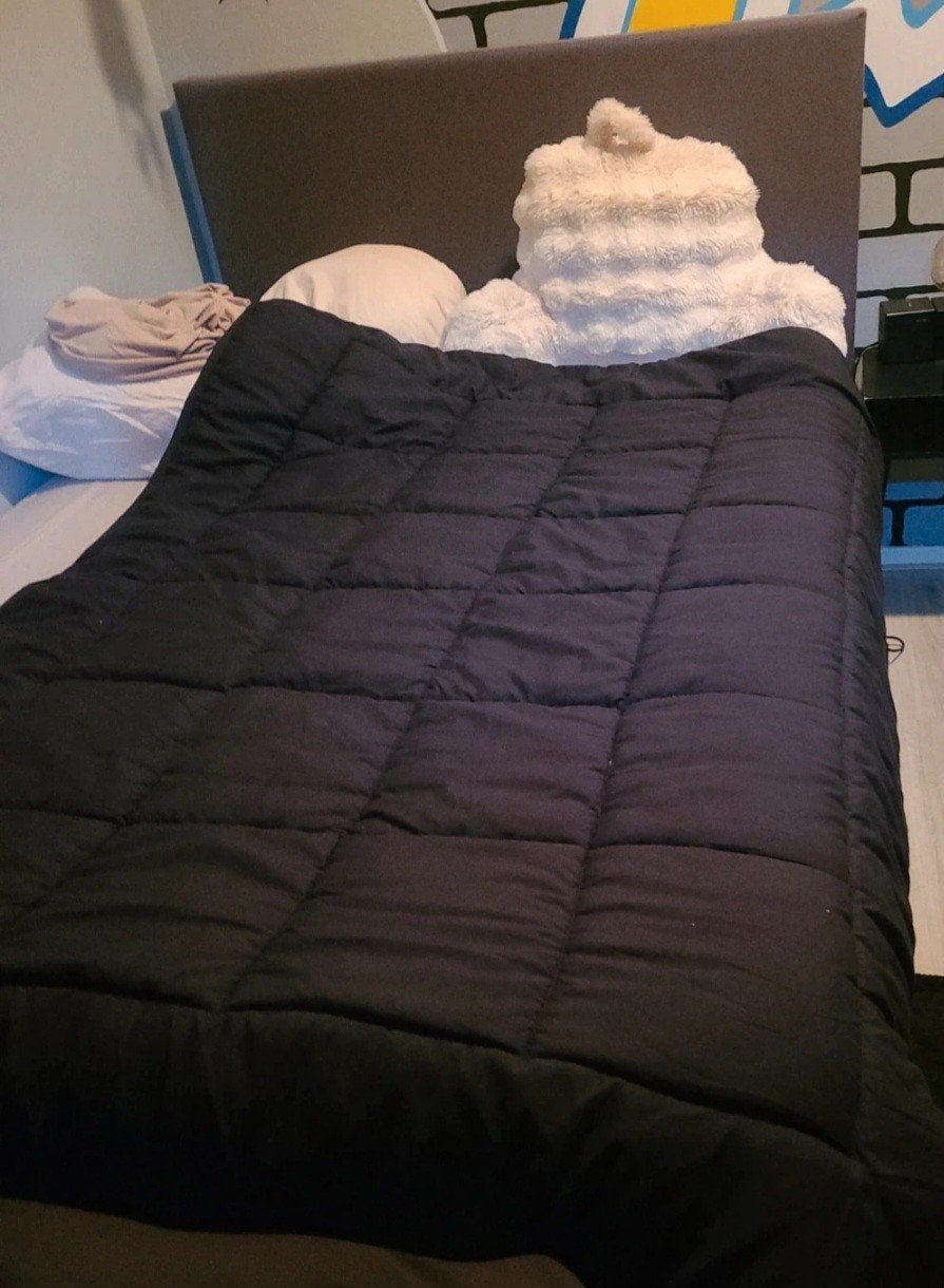 Happybed eenpersoons zwart, Ophalen, Eenpersoons, Zwart, Ademend