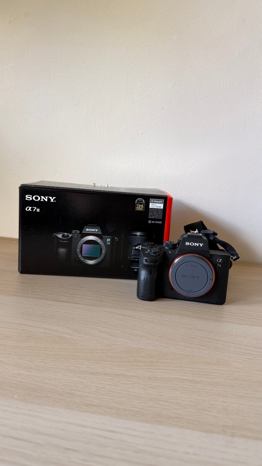 Sony A7 III body – zeer nette staat – originele doos, Audio, Tv en Foto, Ophalen, Draagriem, Zo goed als nieuw, 24 megapixels