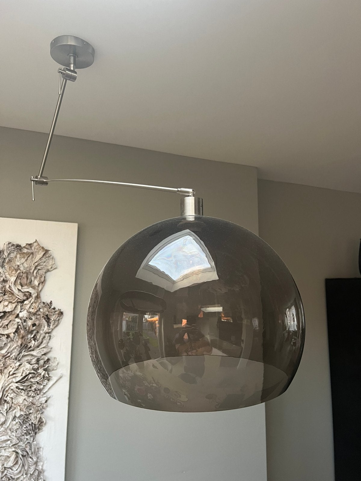 Hanglamp verstelbaar, Huis en Inrichting, Lampen | Hanglampen, Ophalen of Verzenden, Zo goed als nieuw