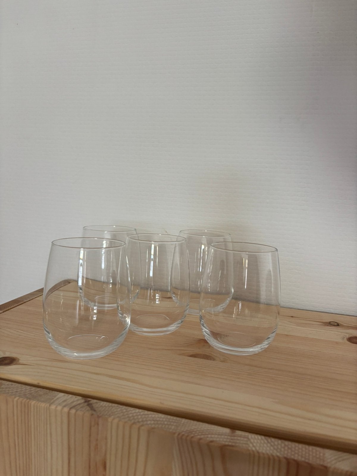 5x IKEA STORSINT Glazen Water- en Cocktailglazen Kristallijn, Verzamelen, Glas en Borrelglaasjes, Ophalen, Nieuw, Overige typen