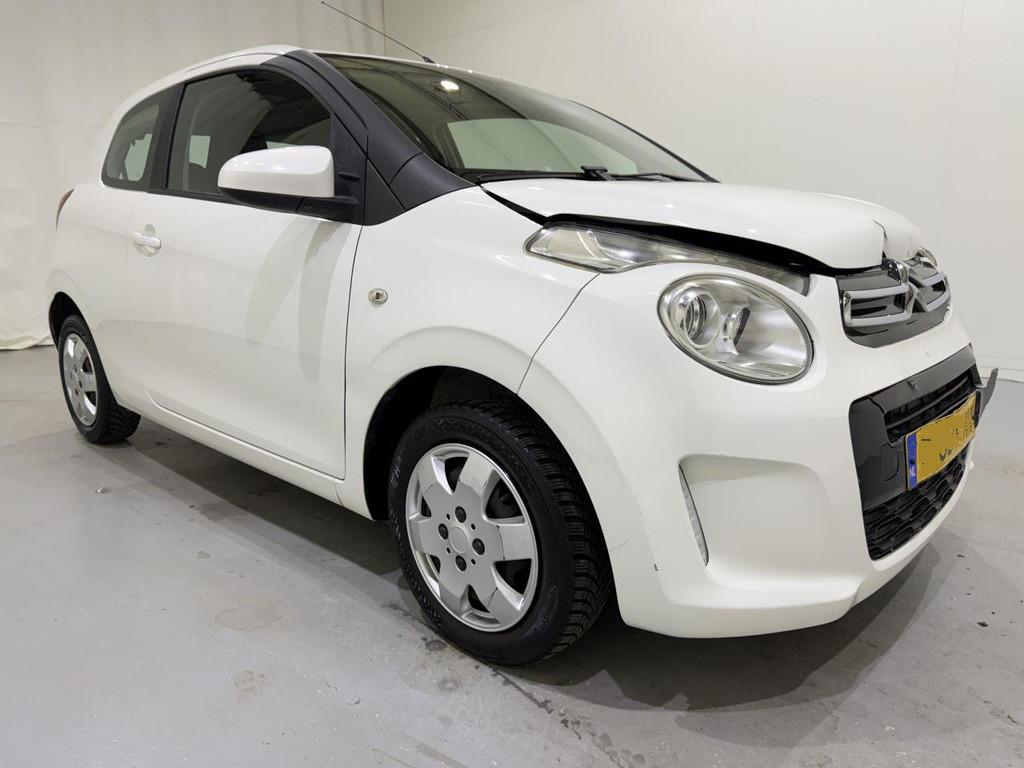 Citroën C1 1.0 e-VTi Feel Airco (bj 2015), Citroën, Wit, Handgeschakeld, 998 cc