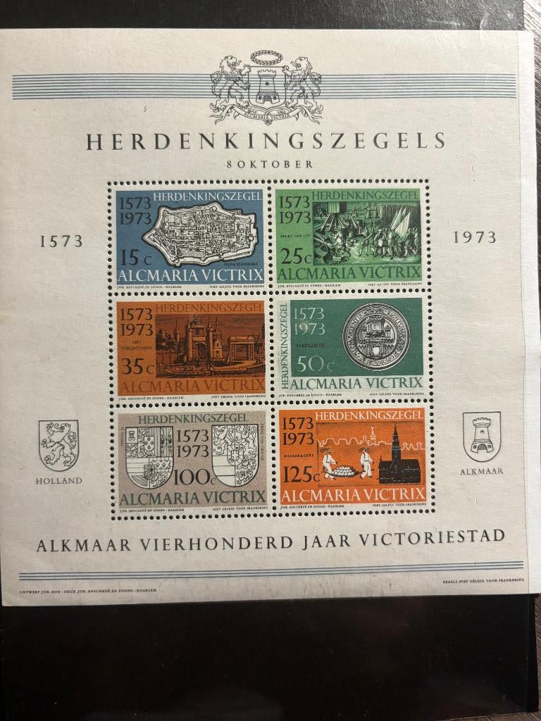 Herdenkingszegels Alkmaar 400 jaar, Postzegels en Munten, Postzegels | Nederland, Ophalen of Verzenden, Na 1940, Postfris