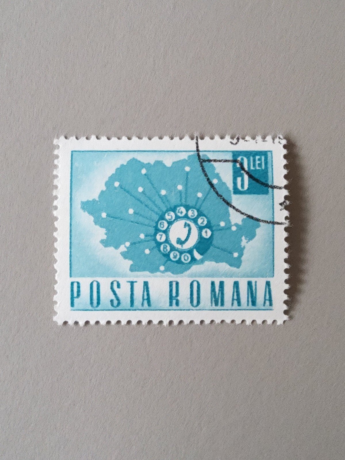 Roemeense postzegel - Posta Romana - Telefoon, Postzegels en Munten, Verzenden, Overige landen, Gestempeld