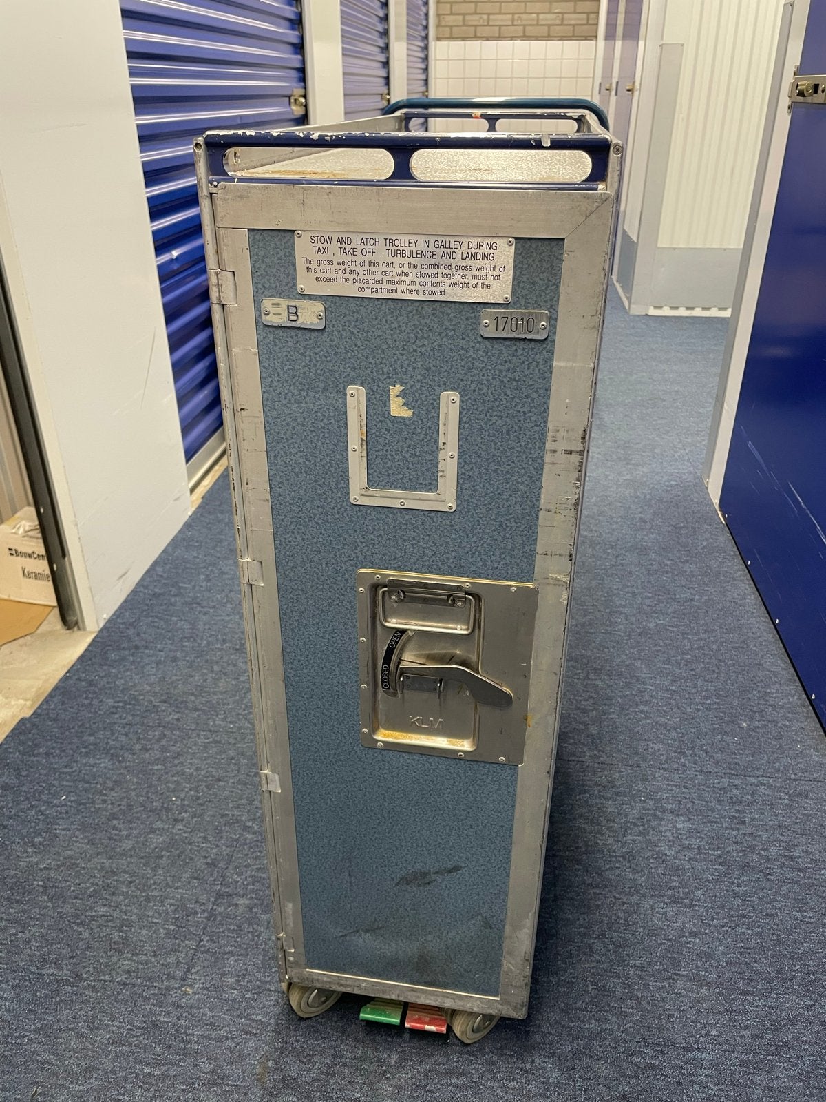 Vintage KLM Vliegtuig Trolley met Lades, Ophalen