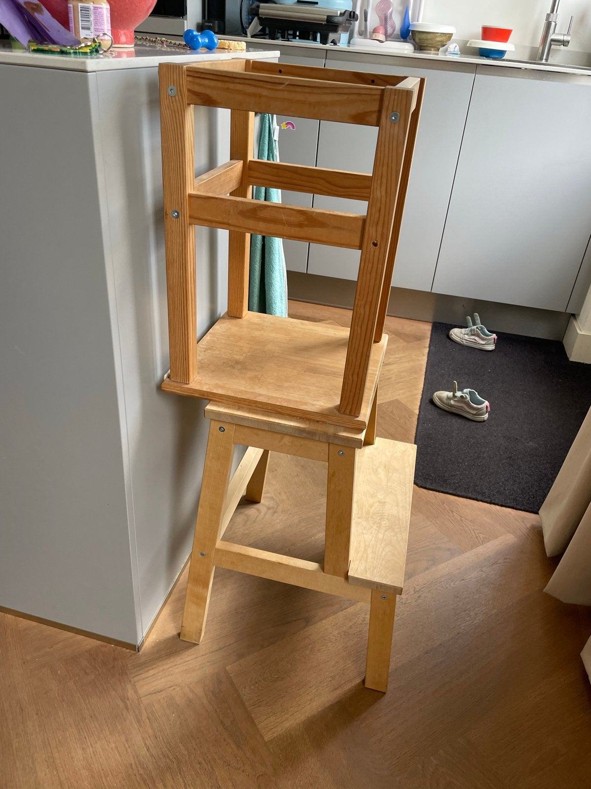 IKEA hack learning tower - Gebruikt maar goede staat, Ophalen, Gebruikt, Overige typen