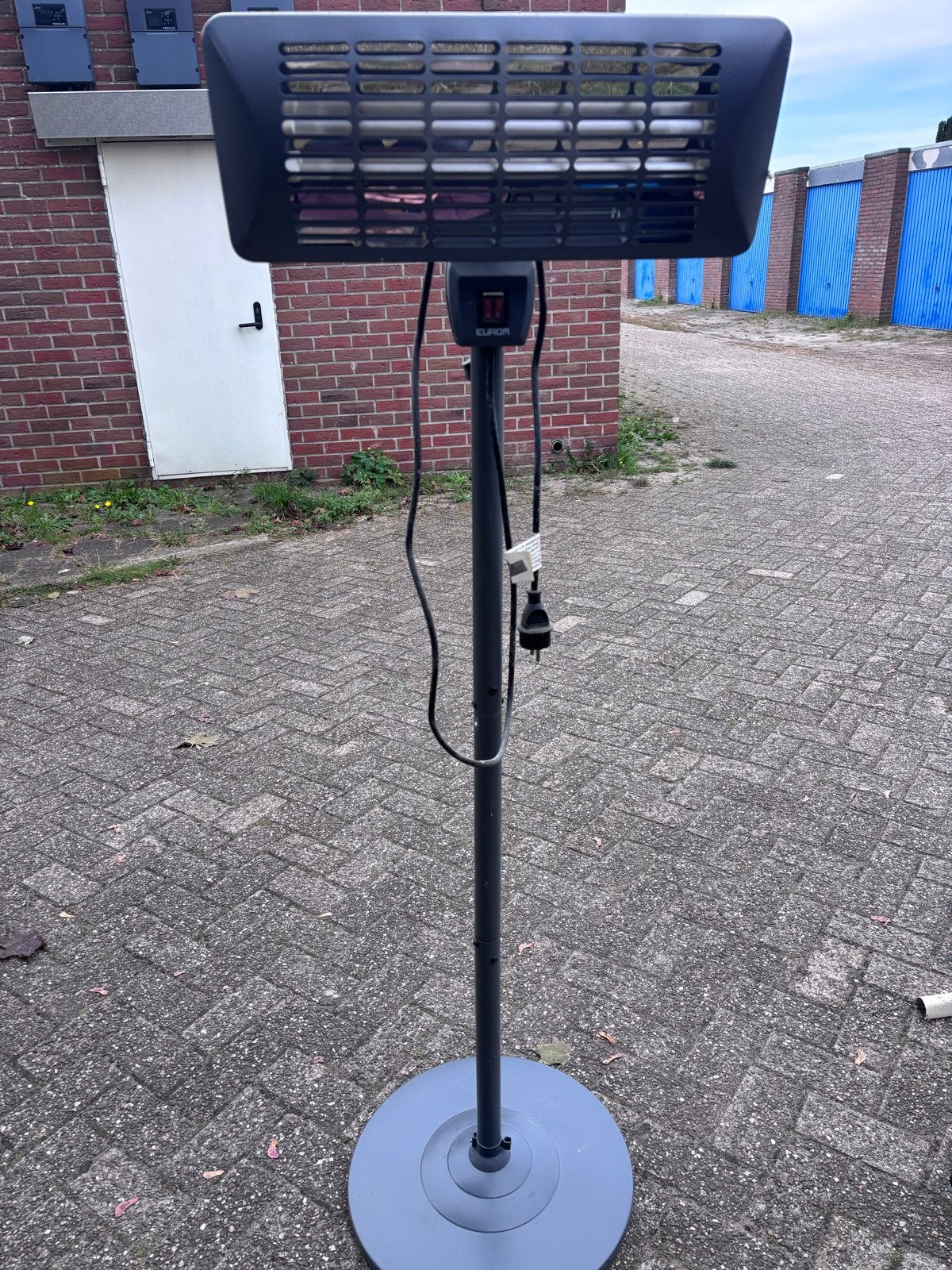 Eurom Terrasverwarmer op standaard, Ophalen, Gebruikt, Elektrisch, Vloer