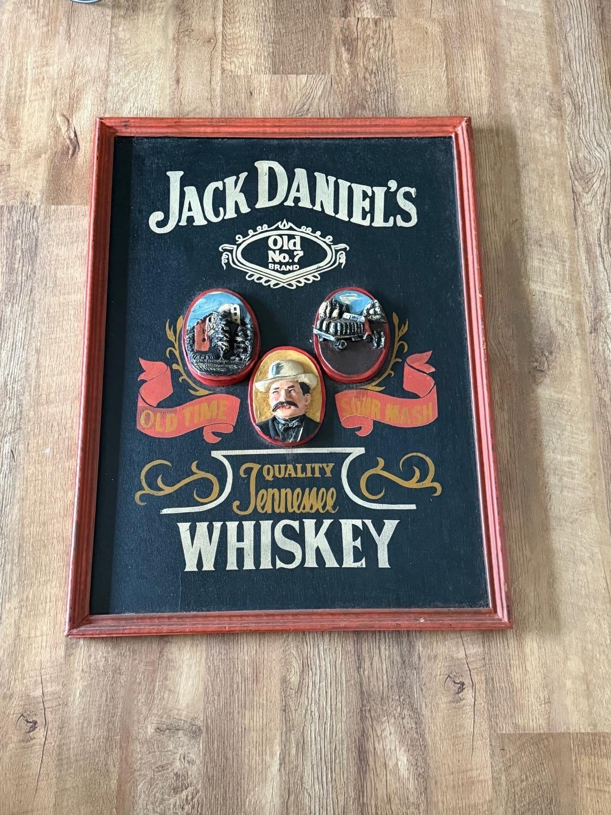 Vintage Jack Daniel's Tennessee Whiskey wanddecoratie, Ophalen of Verzenden, Gebruikt
