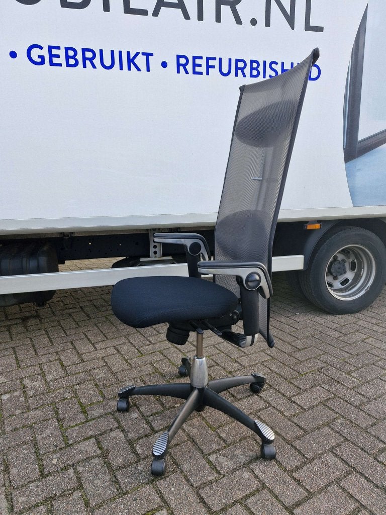 Hag H09 ( directie ) bureaustoel extra hoge rugleuning (20x), Blaak 28 Rotterdam, Zwart, Hag / Flokk, Ophalen of Verzenden