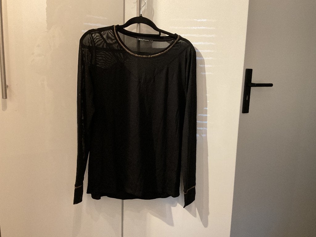 Dun truitje met goud, Kleding | Dames, Ophalen, Expresso, Zwart, Maat 42/44 (L)