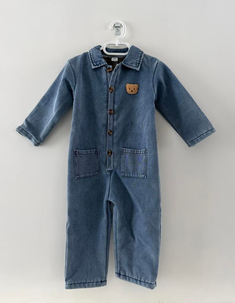 Spijkerstof overall denim lichtblauwe jumpsuit tuinpak 92/98, Kinderen en Baby's, Kinderkleding | Maat 98, Ophalen of Verzenden