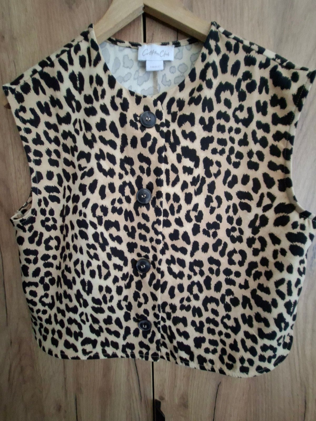 gilletje in panterprint, Beige, Ophalen of Verzenden, Zo goed als nieuw, Cotton Club