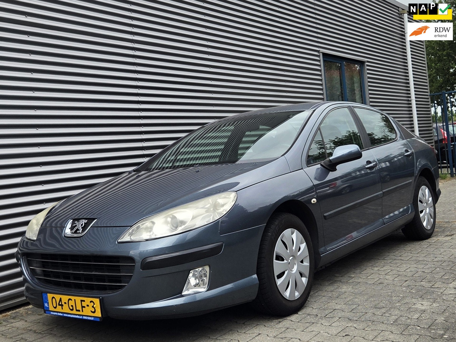 Peugeot 407 1.8 SR Pack Business 08-2008 Grijs Metallic 181d, Auto's, Gebruikt, 4 cilinders, 1749 cc, Origineel Nederlands