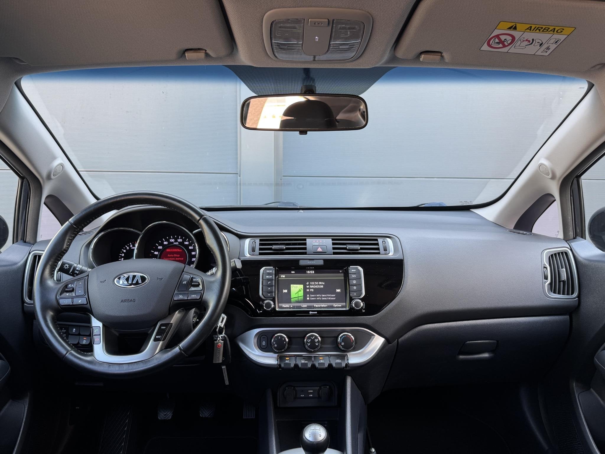 Kia Rio 1.2 CVVT DynamicLine / 1e Eigenaar, Auto's, 1027 kg, Euro 6, 4 cilinders, Blauw