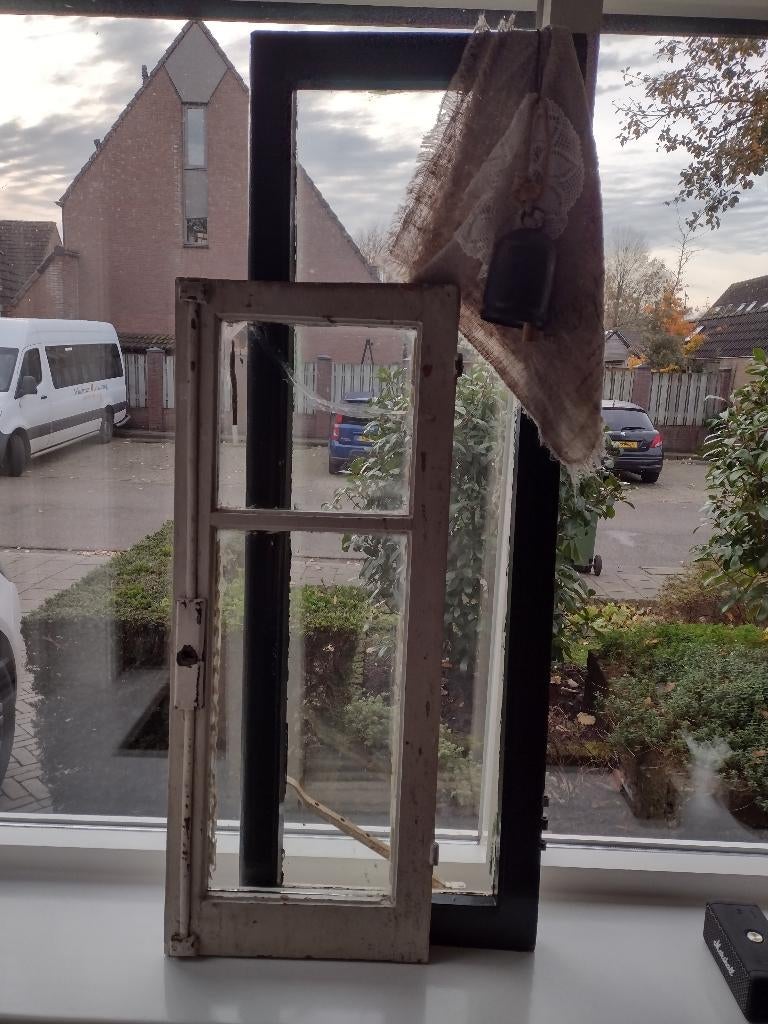 Raamdecoratie, 2 ramen, vensters decoratief, brocante, Vintage, Ophalen, Gebruikt