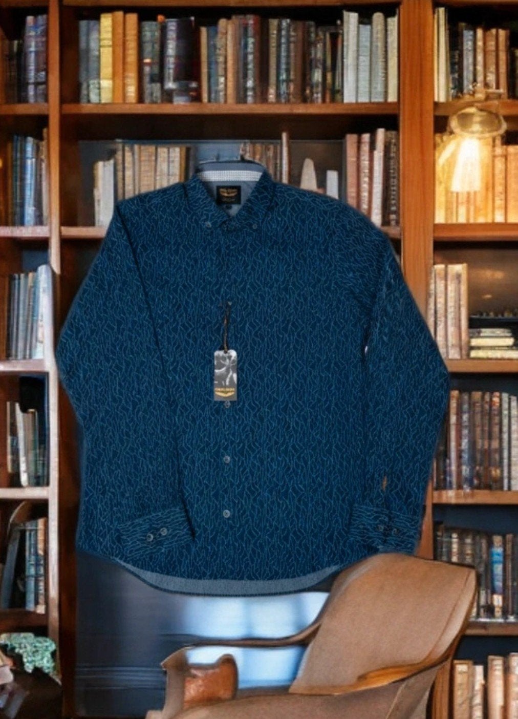 Nieuw PME Legend overhemd maat M met kaartje – donkerblauw, Blauw, Nieuw, PME Legend, Halswijdte 39/40 (M)