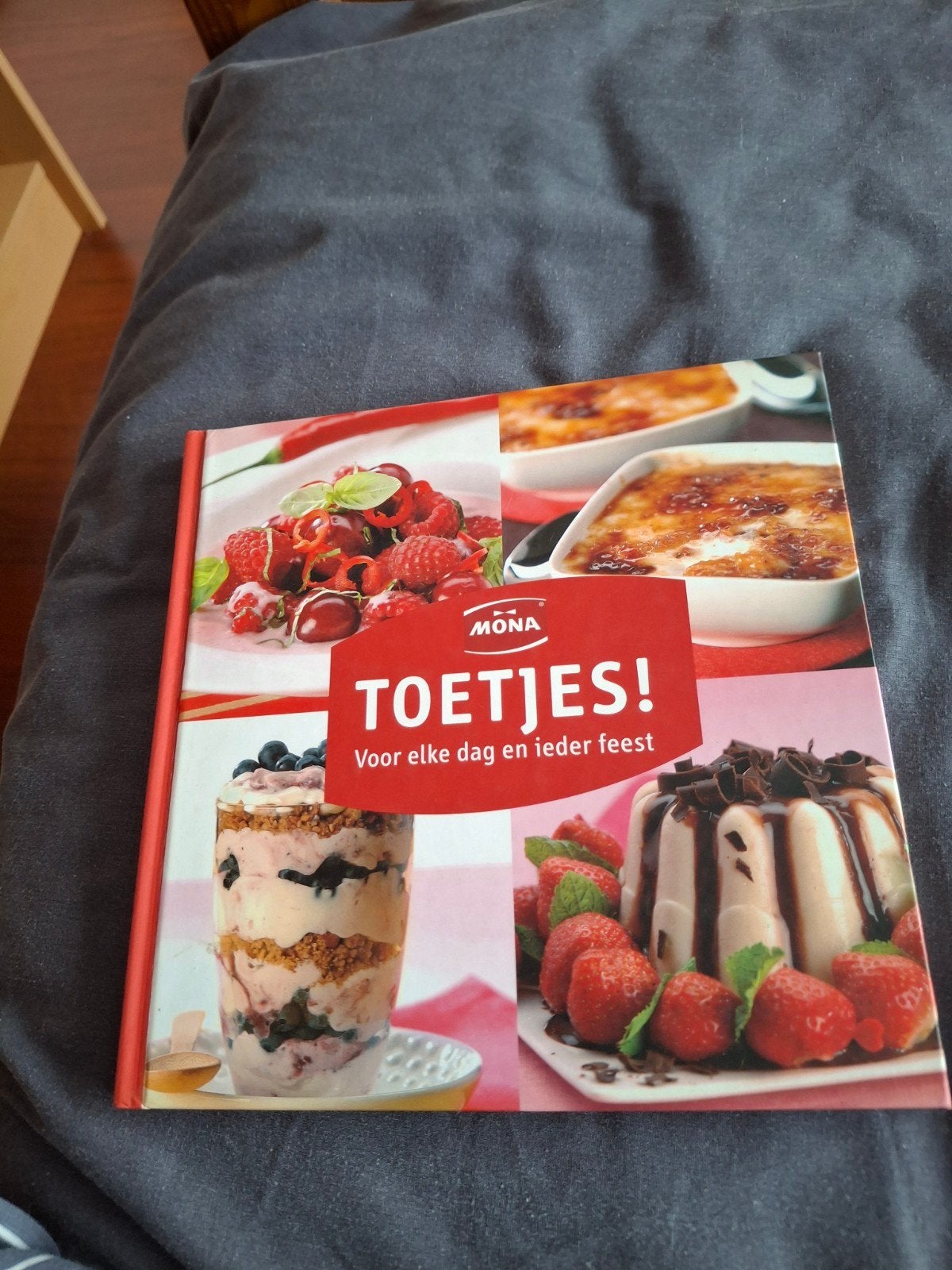 Mona Toetjes! Voor elke dag en ieder feest kookboek, Ophalen of Verzenden, Zo goed als nieuw, Taart, Gebak en Desserts, Overige gebieden