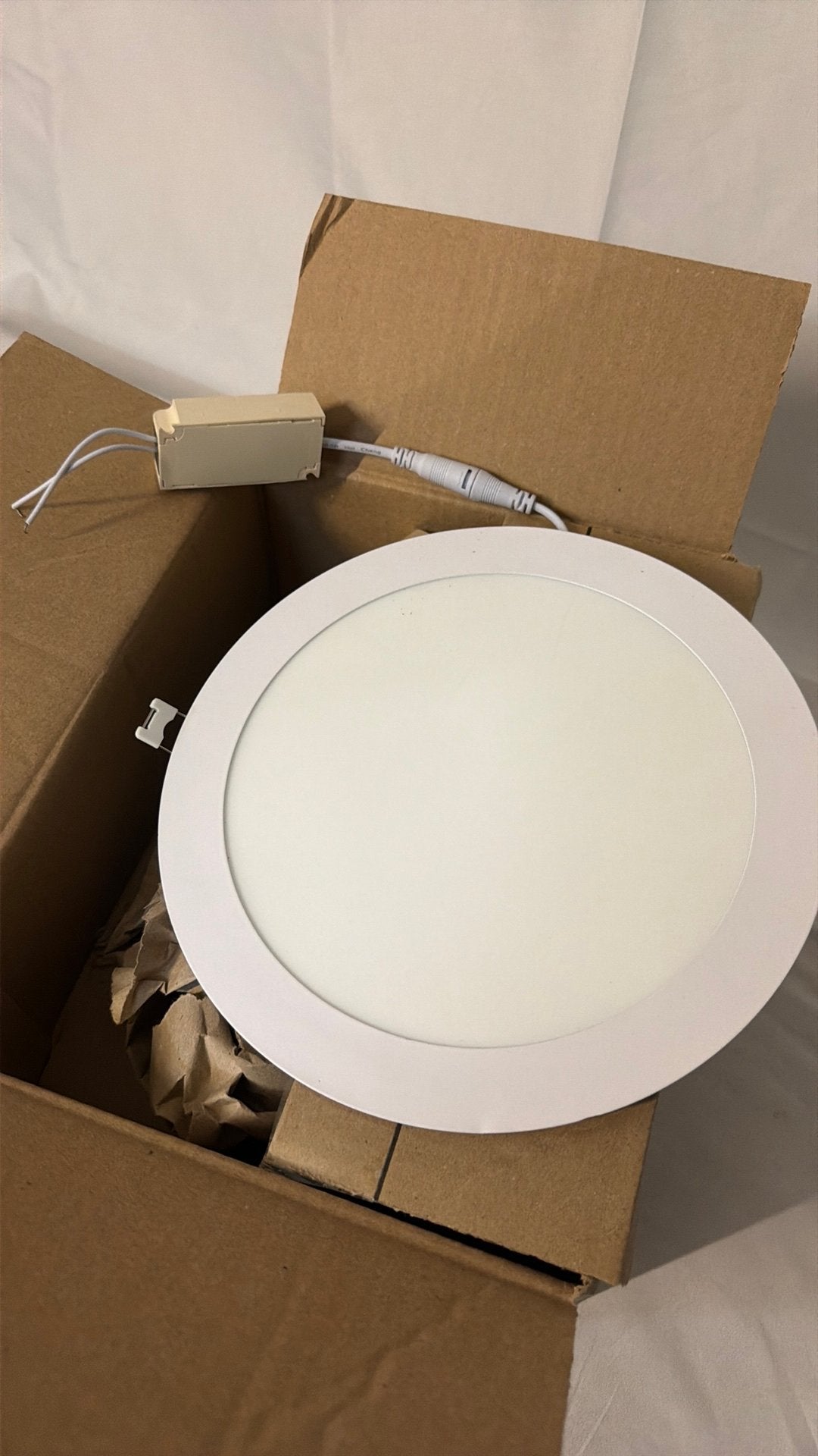 Led inboiw paneel rond 22cm wit 4000k, Ophalen of Verzenden, Zo goed als nieuw