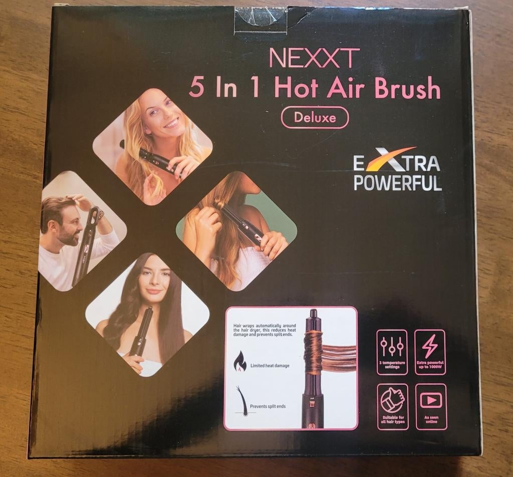 NEXXT 5-in-1 Hot Air Brush Deluxe, Ophalen, Zo goed als nieuw