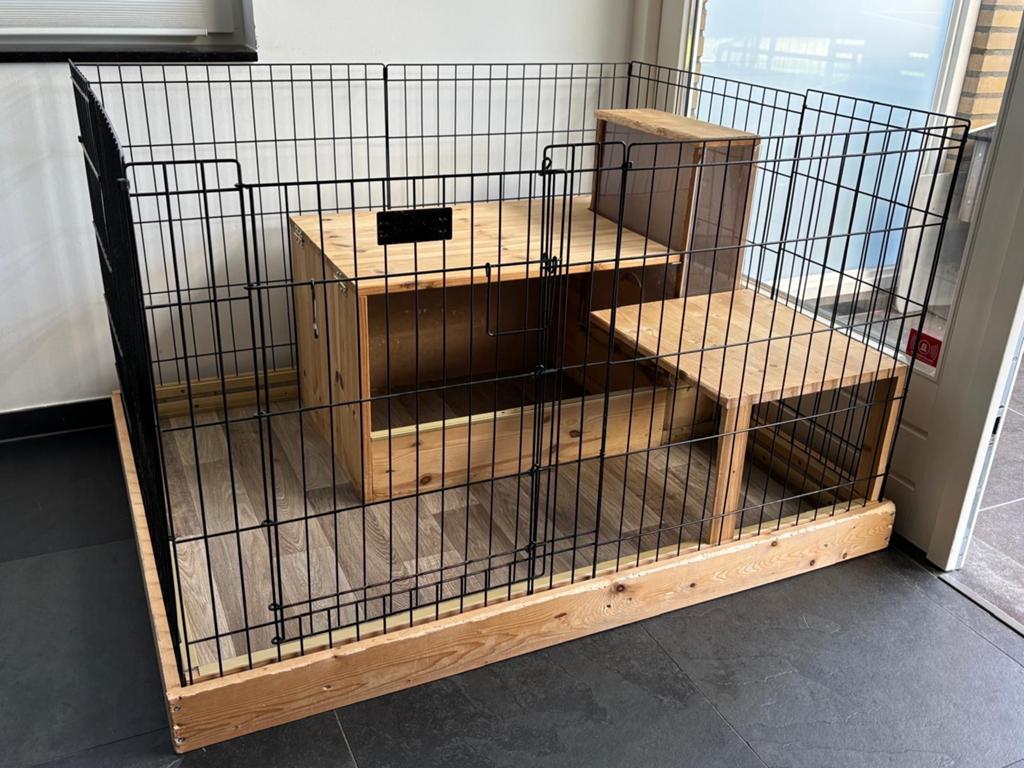 Konijnenhok voor binnen gebruik, Ophalen, 60 tot 90 cm, Konijn, Hok