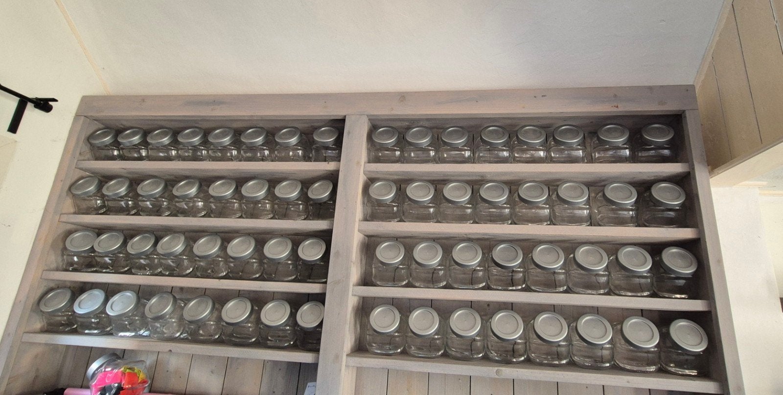 64 glazen voorraadpotten met deksel, Ophalen, Voorraadpot, Overige merken, Glas