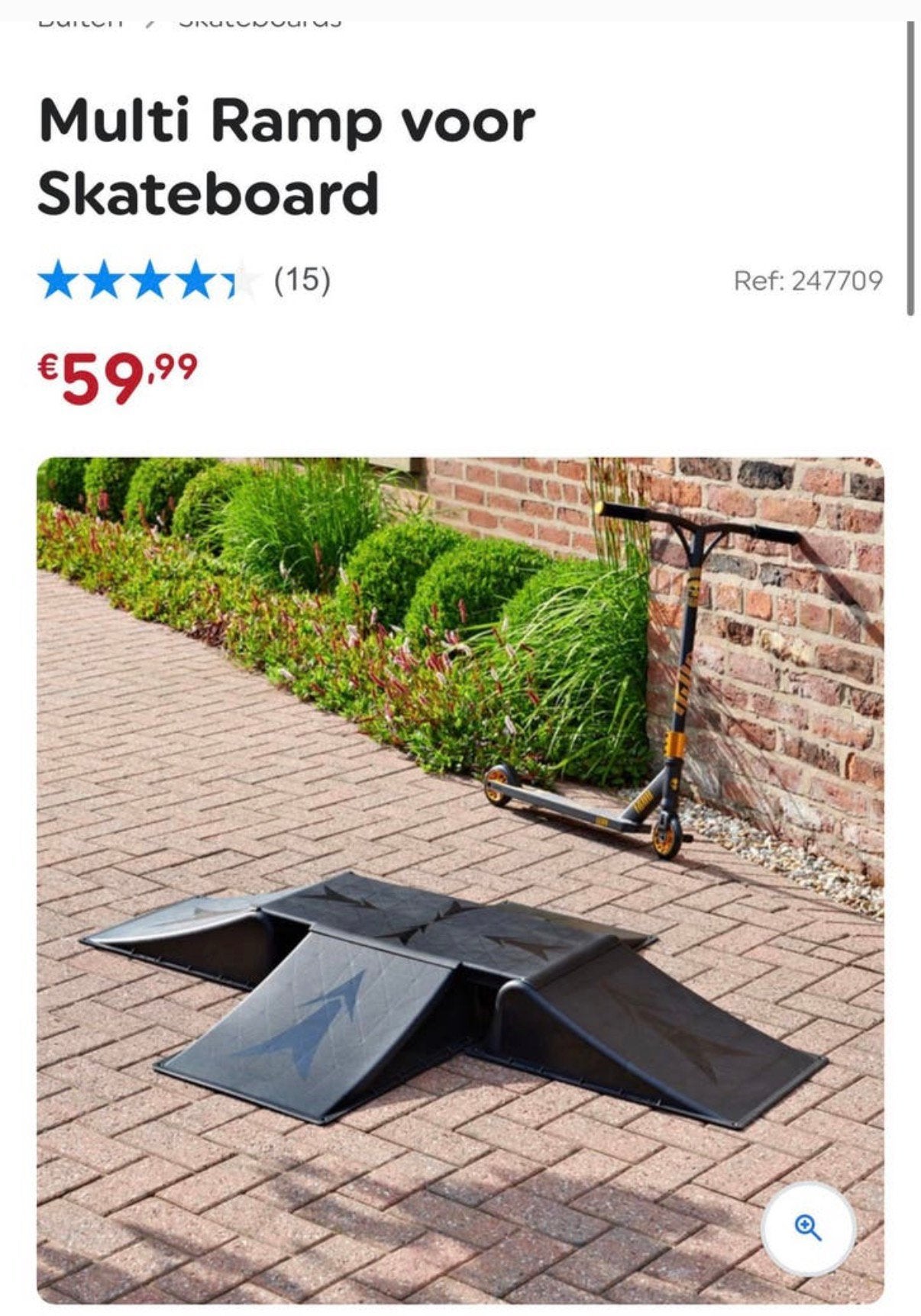 Multi ramp, Ophalen, Gebruikt
