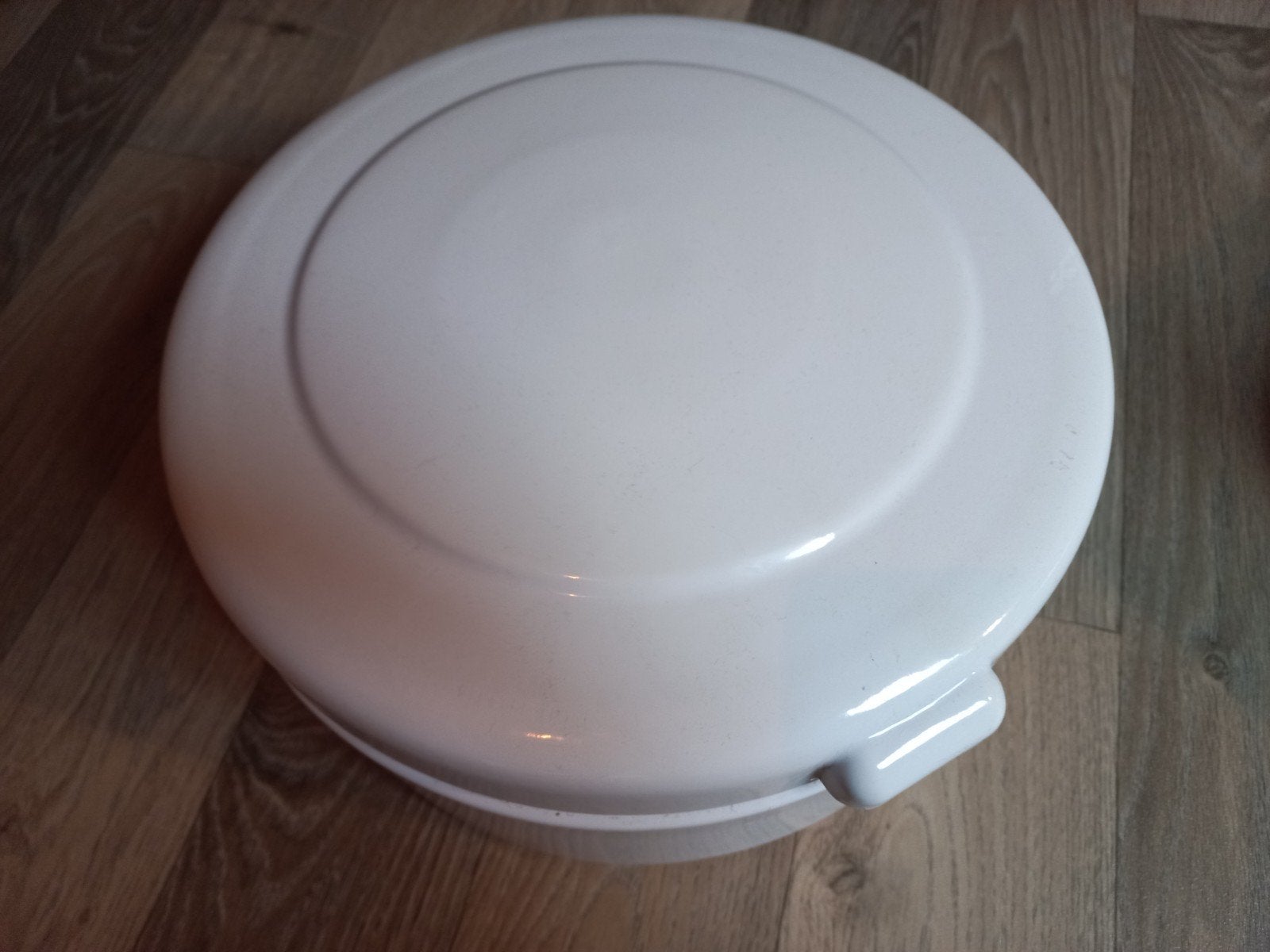 Ronde emaille koek- of broodtrommel - Brocante, Ophalen of Verzenden