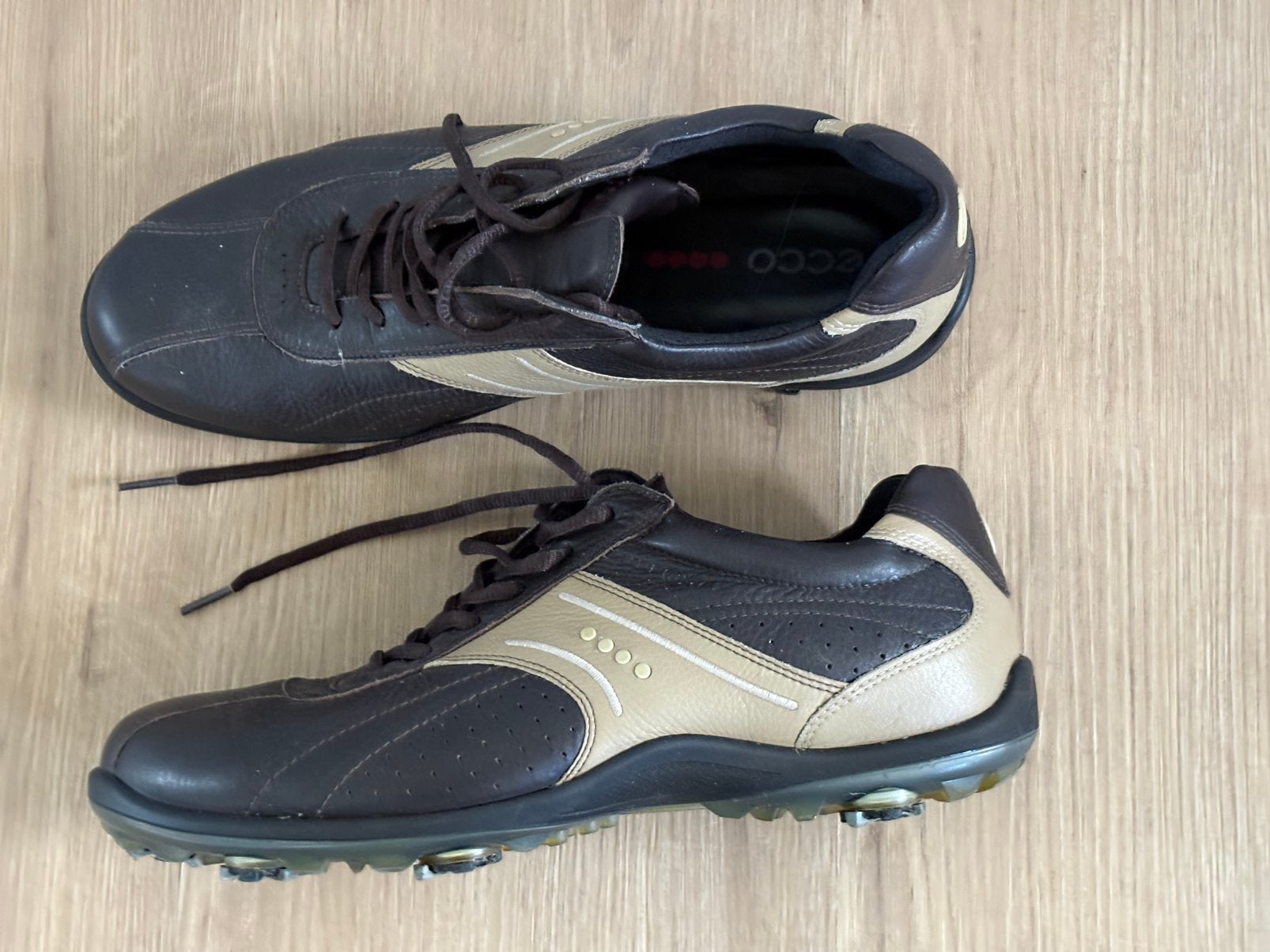 Ecco leren golfschoenen maat 44, Verzenden, Zo goed als nieuw, Schoenen