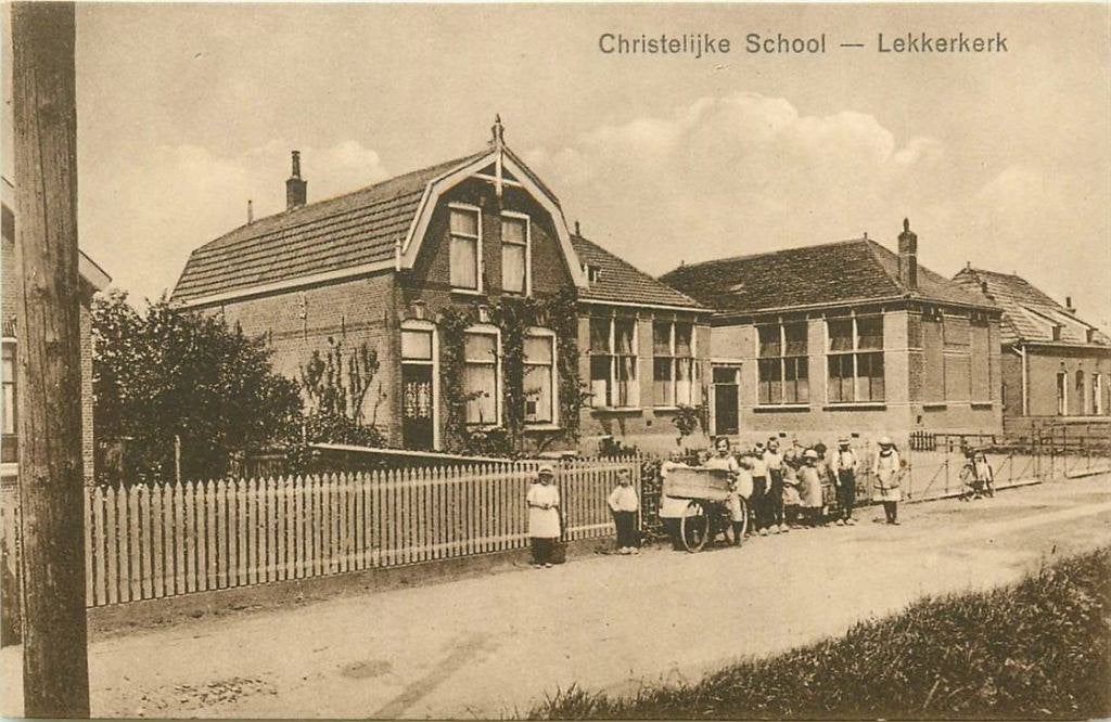 388-434-051 Lekkerkerk Christelijke School, Verzenden, Voor 1920, Zuid-Holland