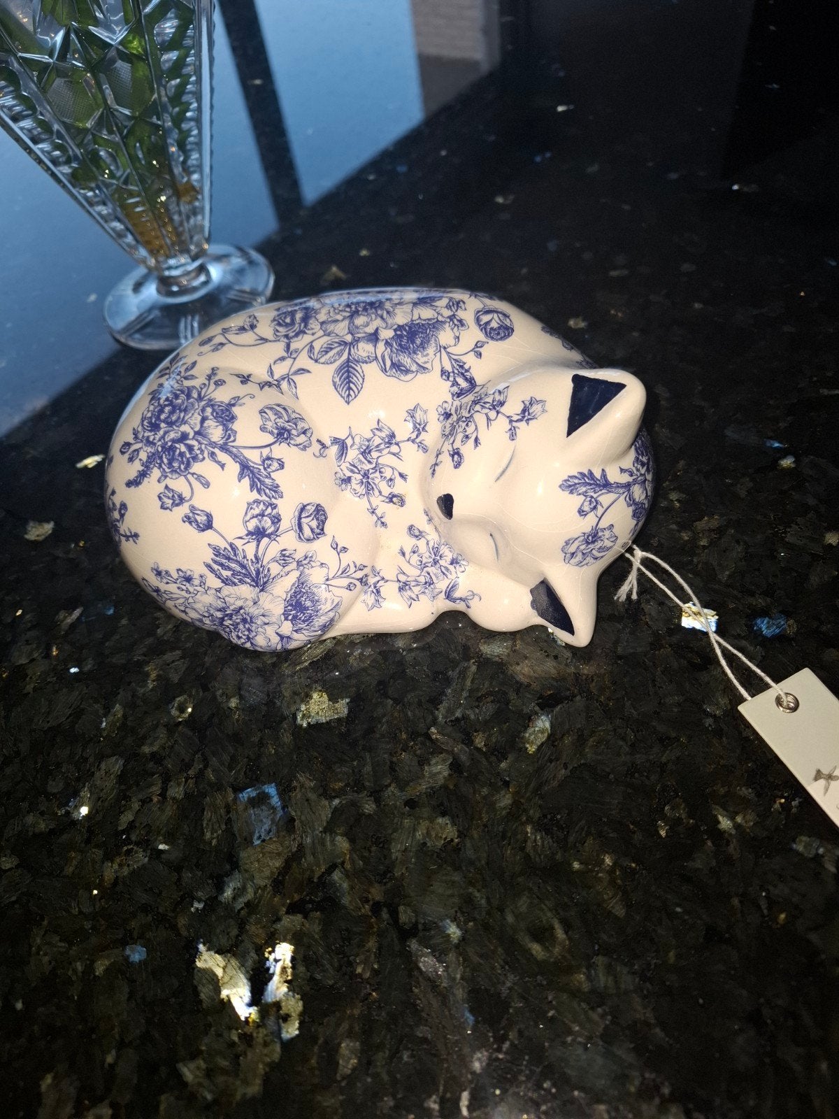 porseleinen poes nieuw met kaartje, Ophalen of Verzenden, Nieuw, Dier