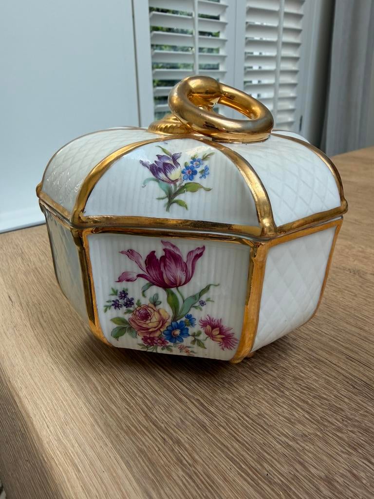 Prachtig porseleinen bonbonschaal Limoges porselein, Ophalen of Verzenden