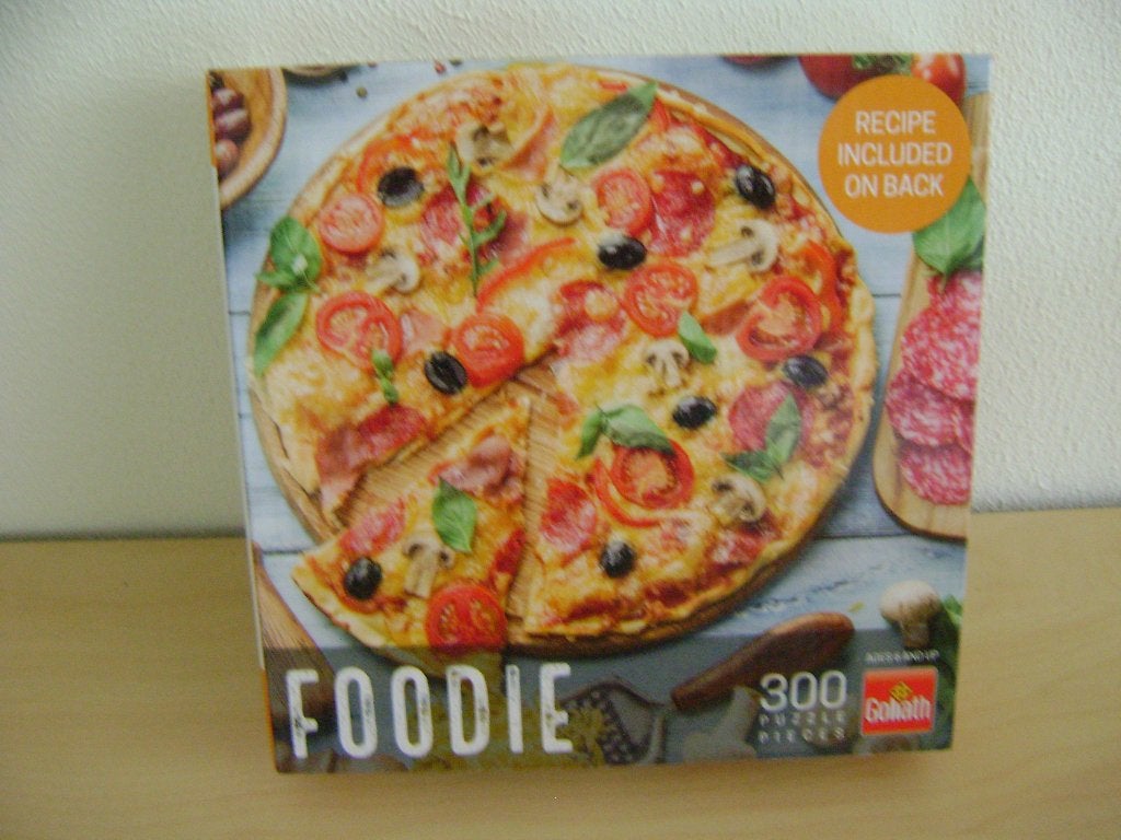 legpuzzel pizza 300 stukjes, Ophalen, Minder dan 500 stukjes, Zo goed als nieuw, Legpuzzel