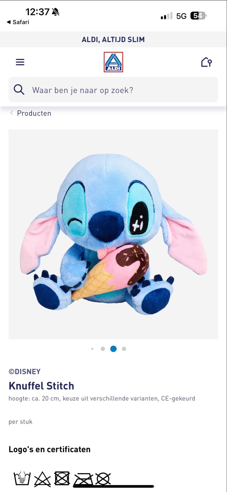 Stitch en Angel knuffels - Per stuk 10 euro, Ophalen, Gebruikt, Disney, Overige typen