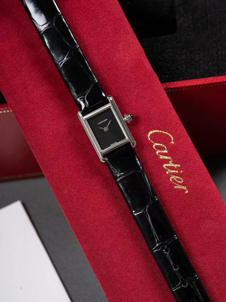 Cartier tank must mini, Ophalen of Verzenden, Nieuw, Leer, Overige merken