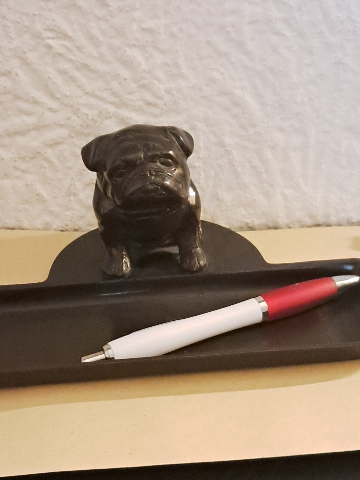 Vintage Bronzen Bulldog Pennenbak - Zeer Mooie Staat, Ophalen of Verzenden
