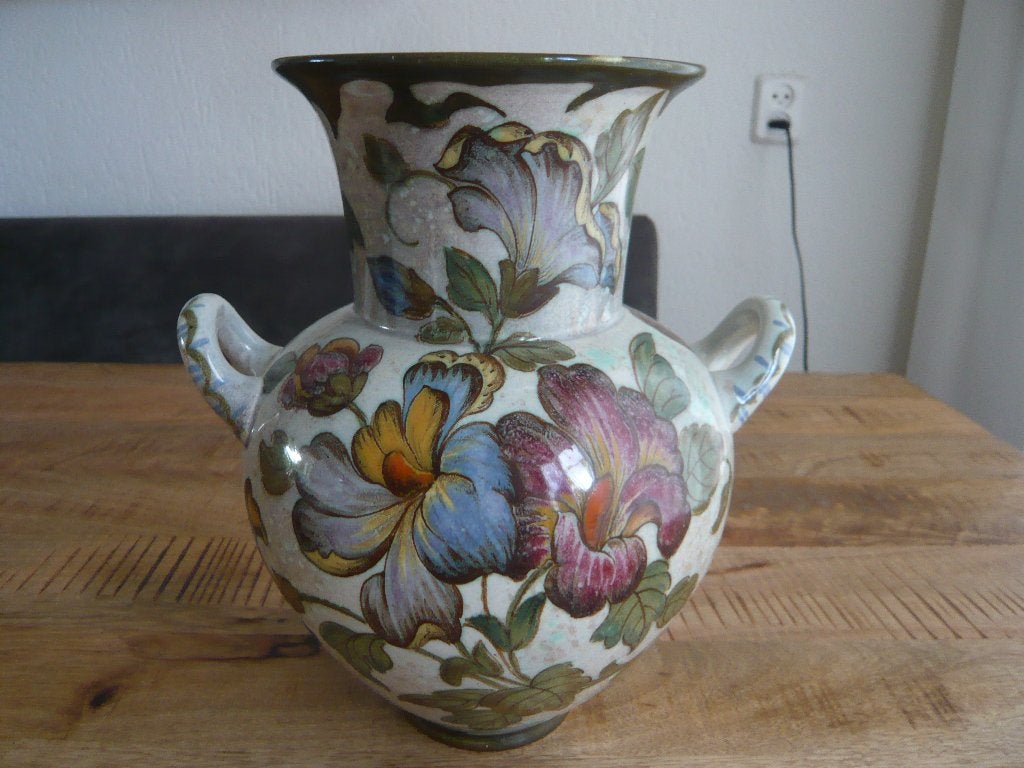 vaas Kon. plateelbakkerij "Zuid-Holland" Gouda, Antiek en Kunst, Ophalen of Verzenden
