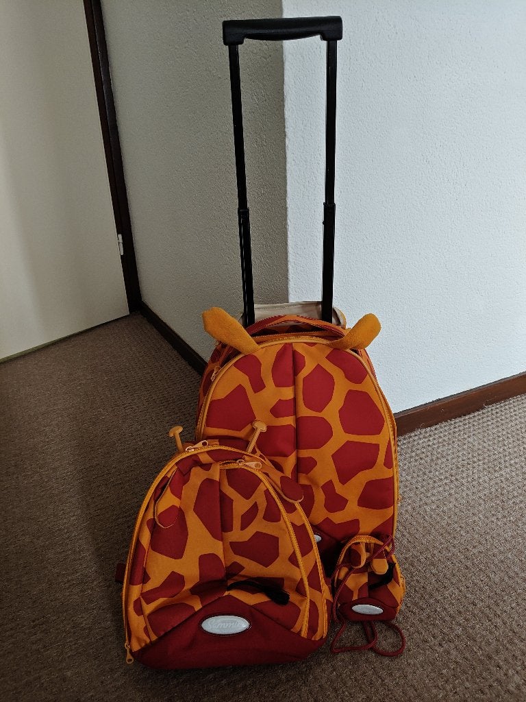 Sammies by Samsonite rolkoffer rugzak en tasje giraffe, Sieraden, Tassen en Uiterlijk, Ophalen, Hard kunststof, Minder dan 50 cm