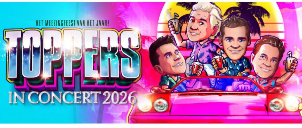 2x2 tickets Toppers in concert 2026 zaterdag 20 juni, Drie personen of meer, Juni, Levenslied