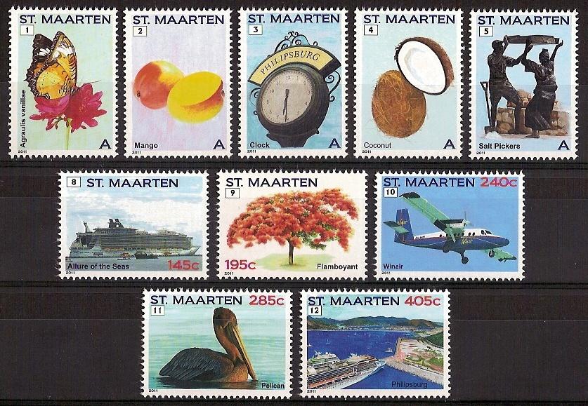 St Maarten 31/40 postfris Frankeerzegels 2011, Postzegels en Munten, Postzegels | Nederlandse Antillen en Aruba, Ophalen of Verzenden