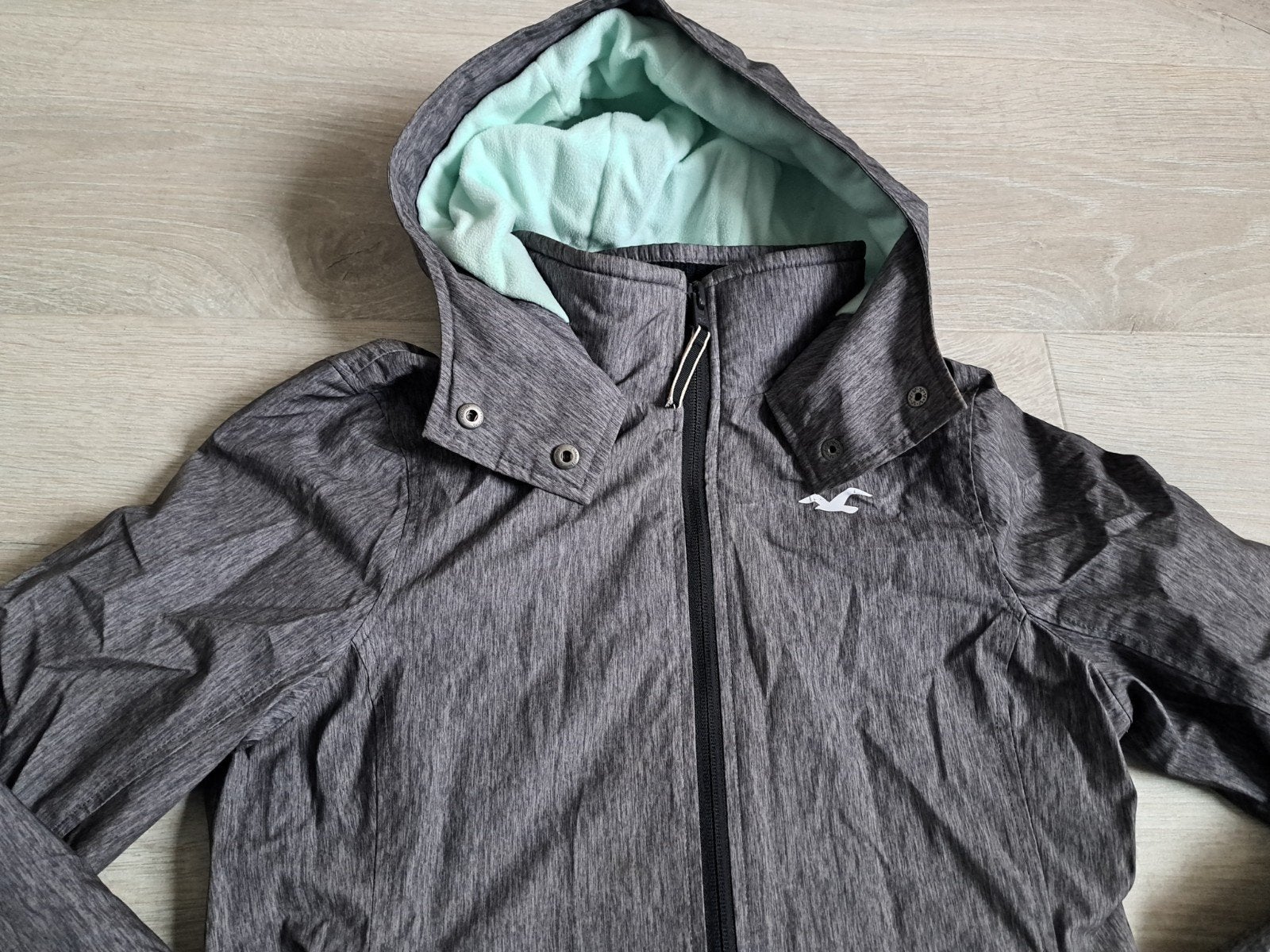 Hollister all weather jas, Ophalen of Verzenden, Zo goed als nieuw, Maat 34 (XS) of kleiner, Grijs