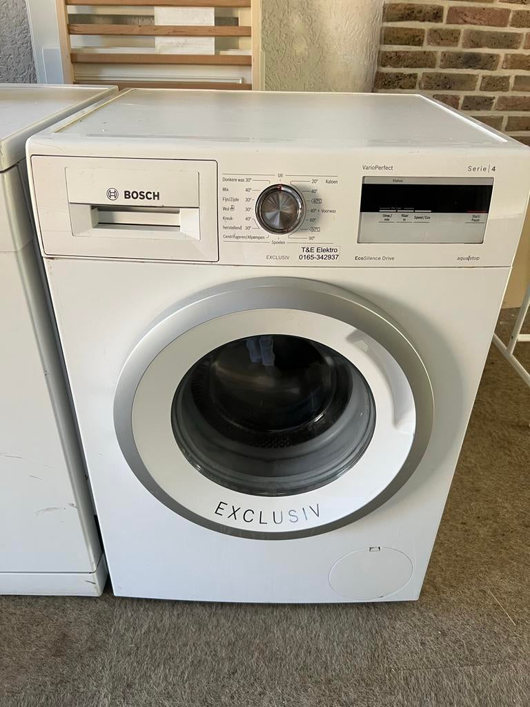 Bosch Wasmachine - Serie 4 - Goed Onderhouden, Ophalen, Gebruikt, Voorlader, Kort programma