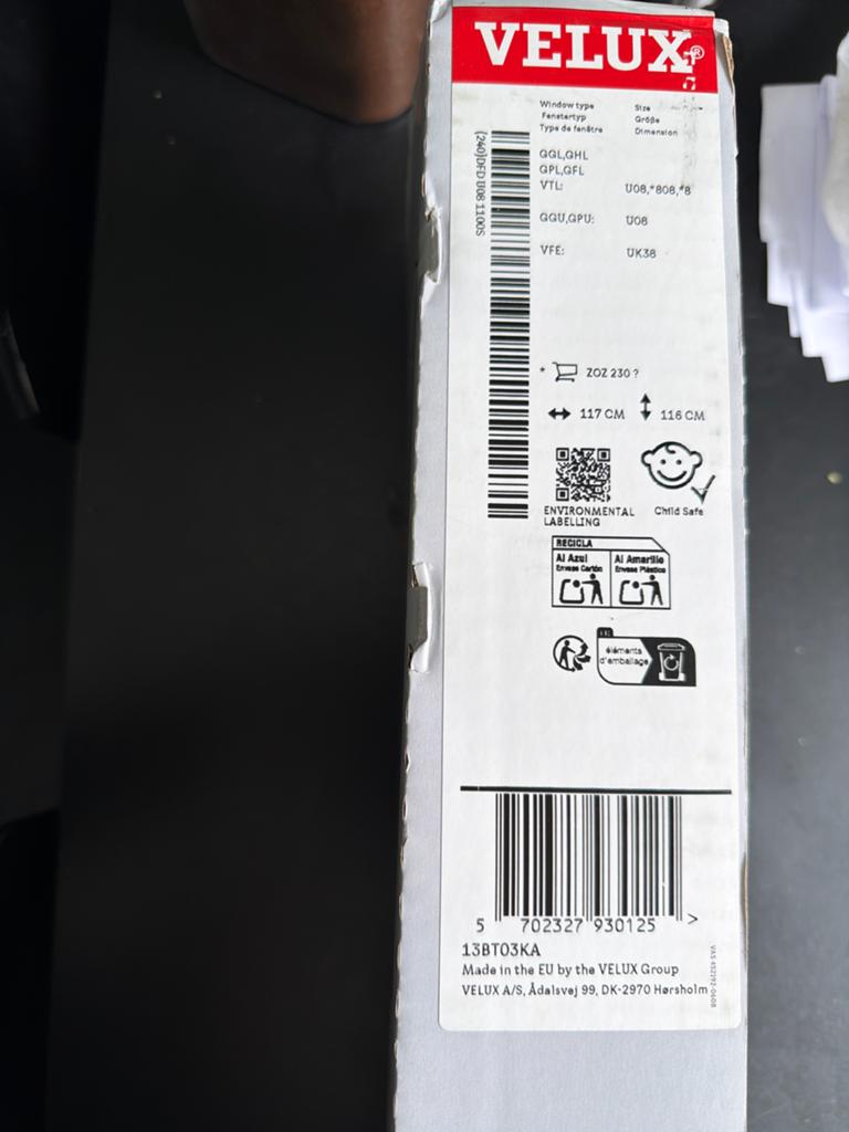 Nieuw Velux Duo verduisteringsgordijn 117 116 U08, Ophalen of Verzenden, Nieuw